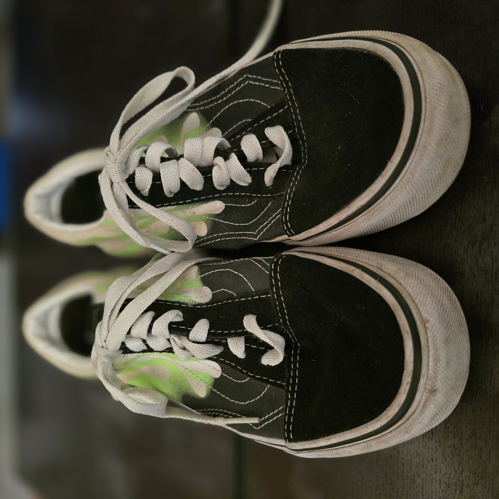 Classic Black and White Kids Sneakers